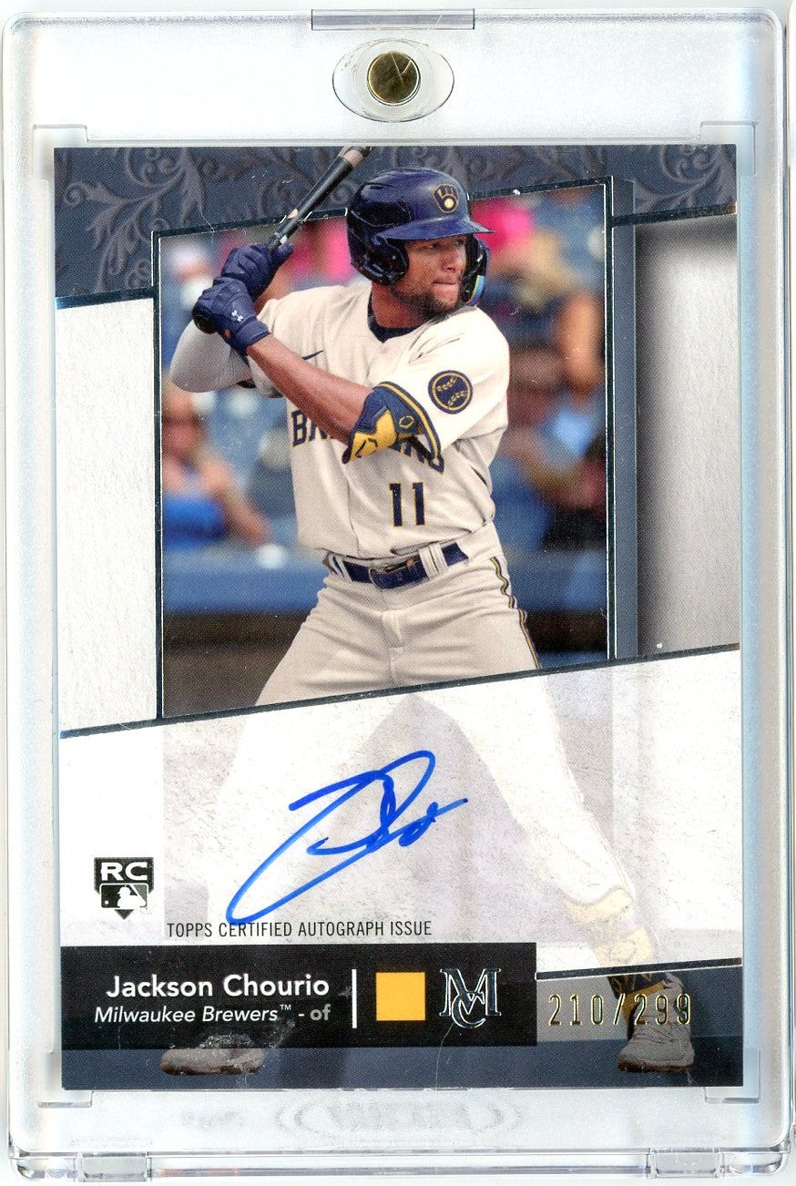 2024 Topps Museum Collection Jackson Chourio #AA-JCH /299 Archival Autograph Rookie RC Baseball Card