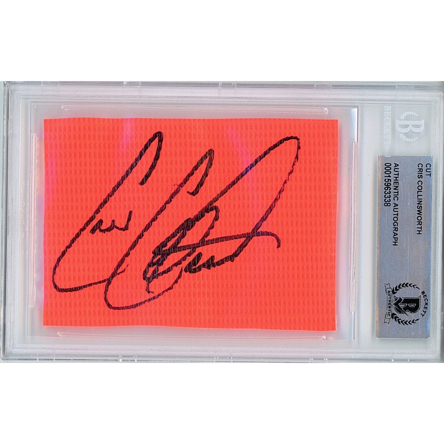 — Cris Collinsworth Cincinnati Bengals Autographed Trading Card — Beckett Authentication