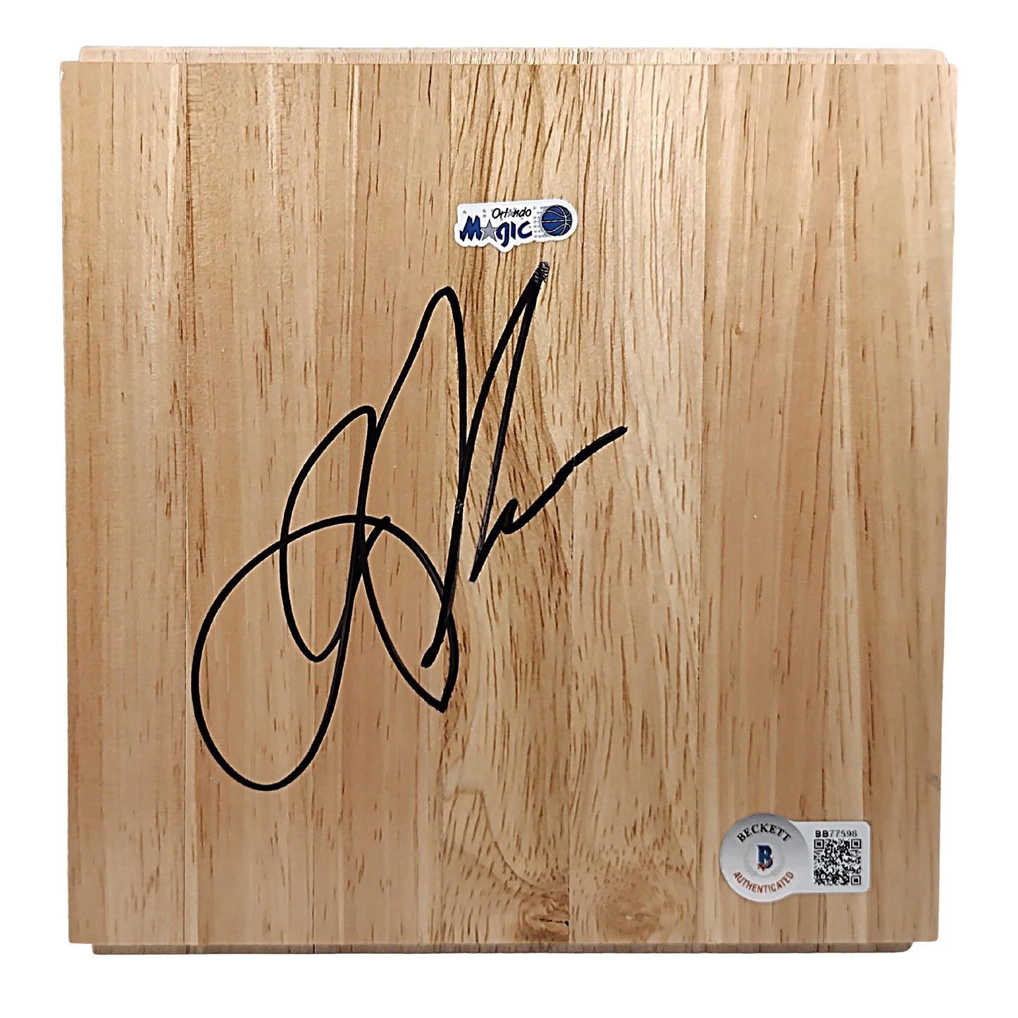 Jason Richardson Orlando Magic Autographed Basketball Floorboard — Beckett Authentication