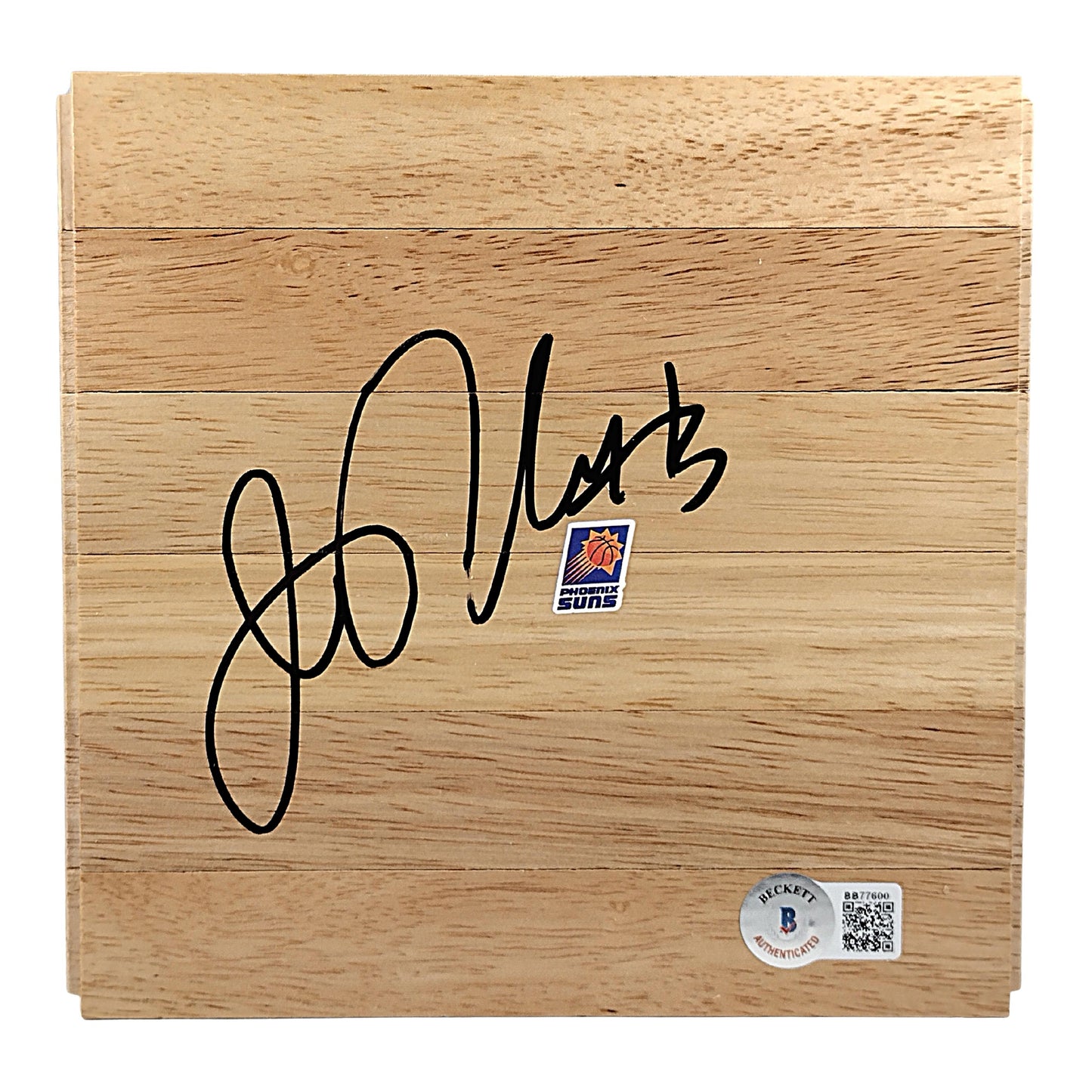 Jason Richardson Phoenix Suns Autographed Basketball Parquet Floorboard — Beckett Authentication
