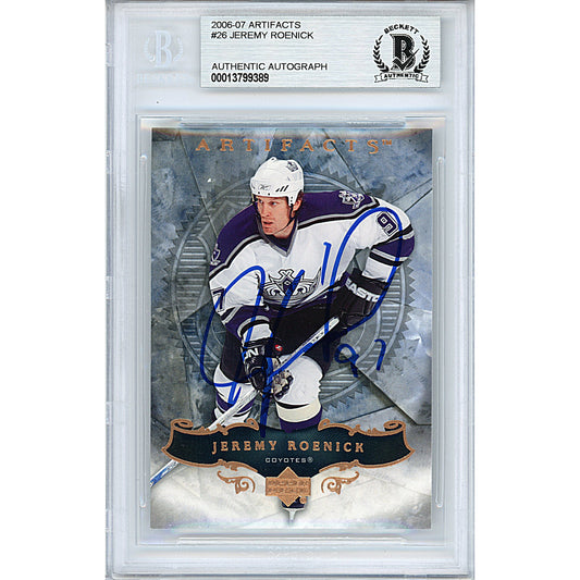 2006-07 Upper Deck — Jeremy Roenick Los Angeles Kings Autographed Trading Card — Beckett Authentication
