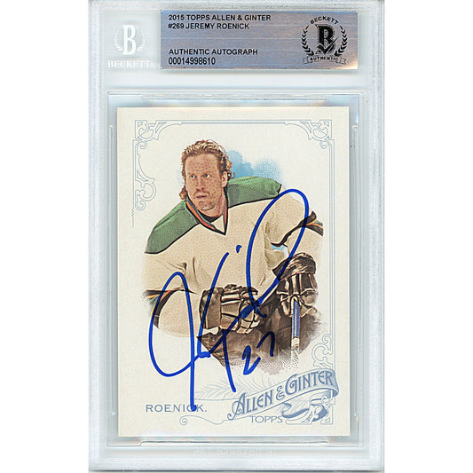 2015 Topps — Jeremy Roenick Autographed Trading Card — Beckett Authentication