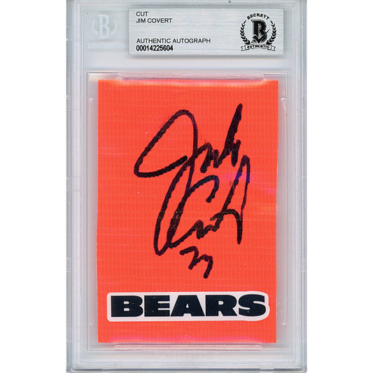 Jimbo Covert Chicago Bears Autographed NFL Football — Beckett Authentication