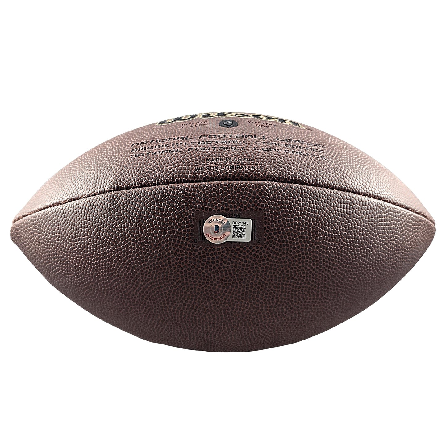 Jim Covert Chicago Bears Autographed NFL Football — Beckett Authentication