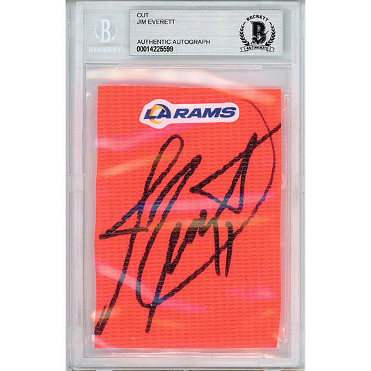 Jim Everett Autographed NFL Football — Beckett Authentication