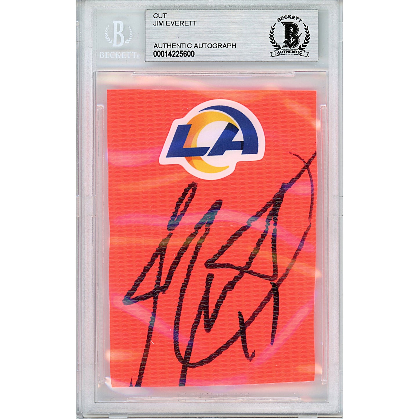 Jim Everett Autographed NFL Football — Beckett Authentication