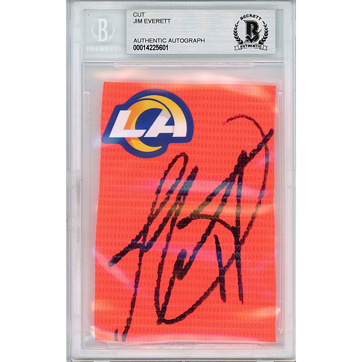 Jim Everett Autographed NFL Football — Beckett Authentication