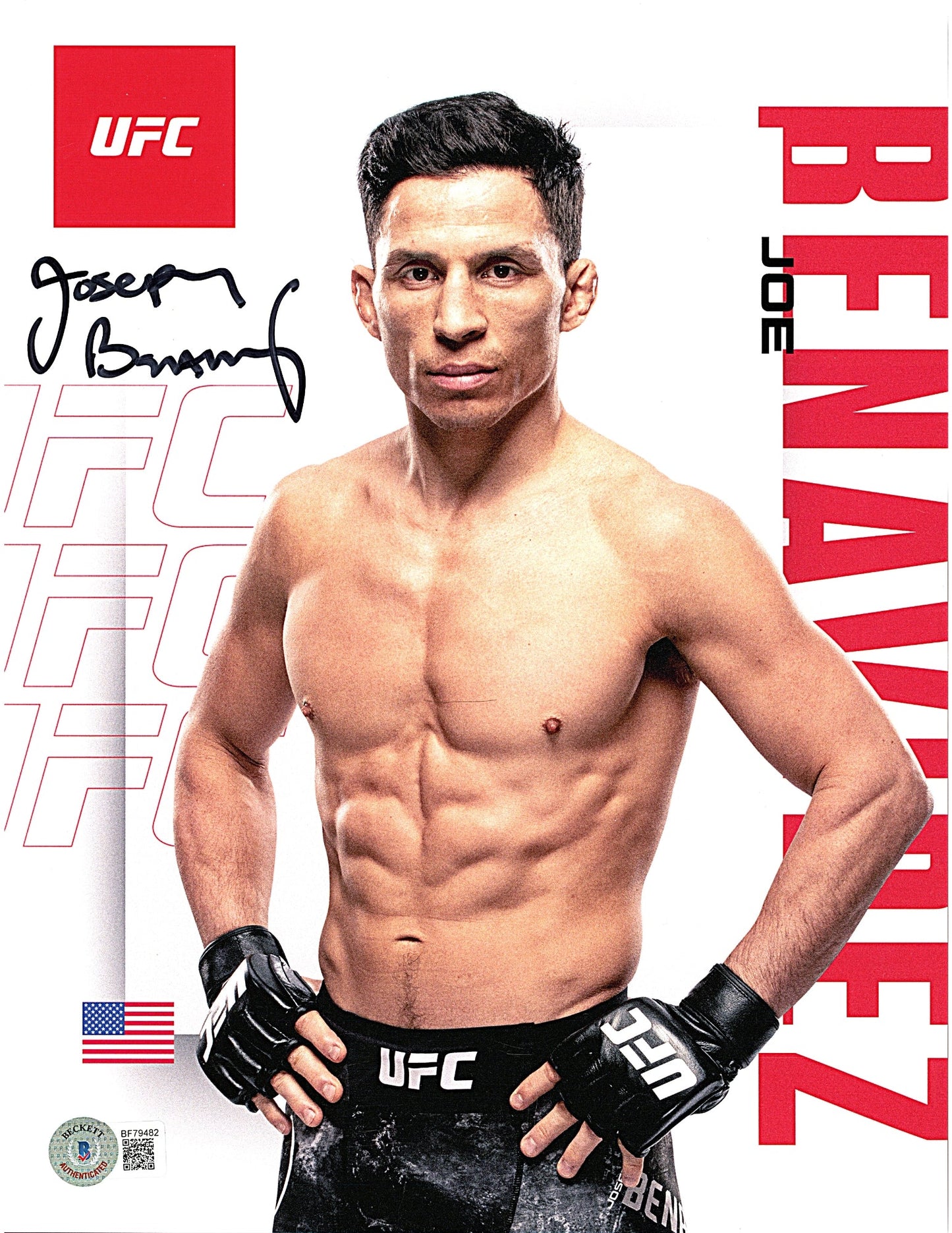 Joe Benavidez Autographed UFC — Beckett Authentication