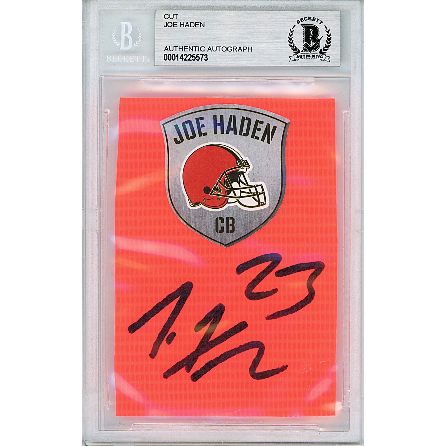 Joe Haden Cleveland Browns Autographed Trading Card #7 — Beckett Authentication