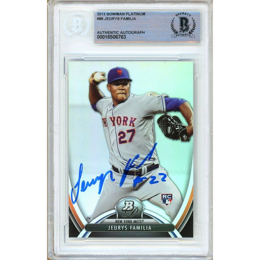 2013 Bowman — Jeurys Familia New York Mets New York Mets Autographed Trading Card — Beckett Authentication