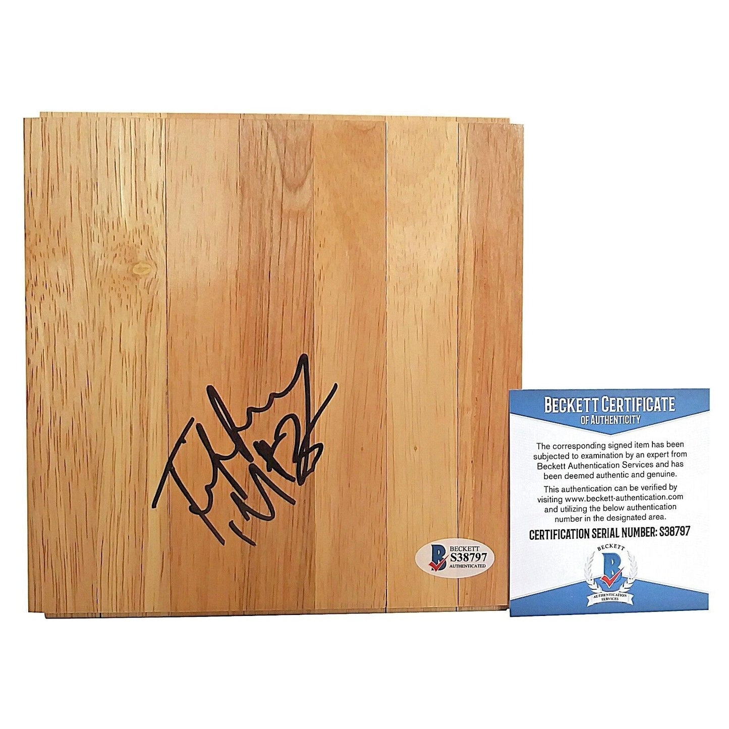 Tiffany Mitchell Indiana Fever Signed Basketball Floorboard WNBA Beckett Authentic Auto COA
