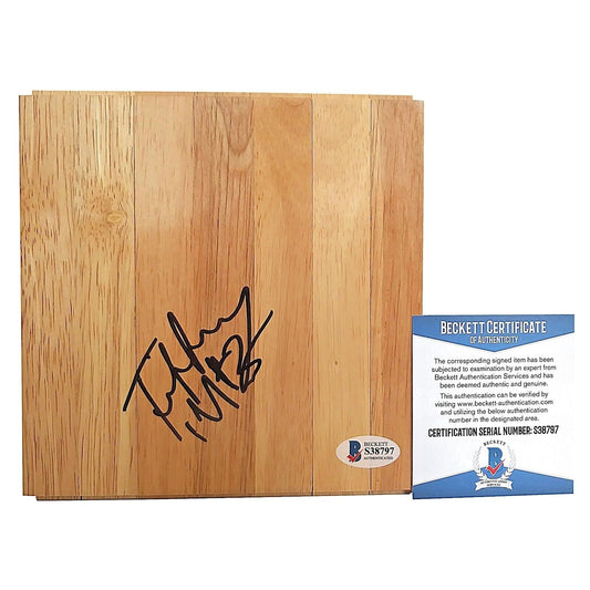 Tiffany Mitchell Indiana Fever Signed Basketball Floorboard WNBA Beckett Authentic Auto COA