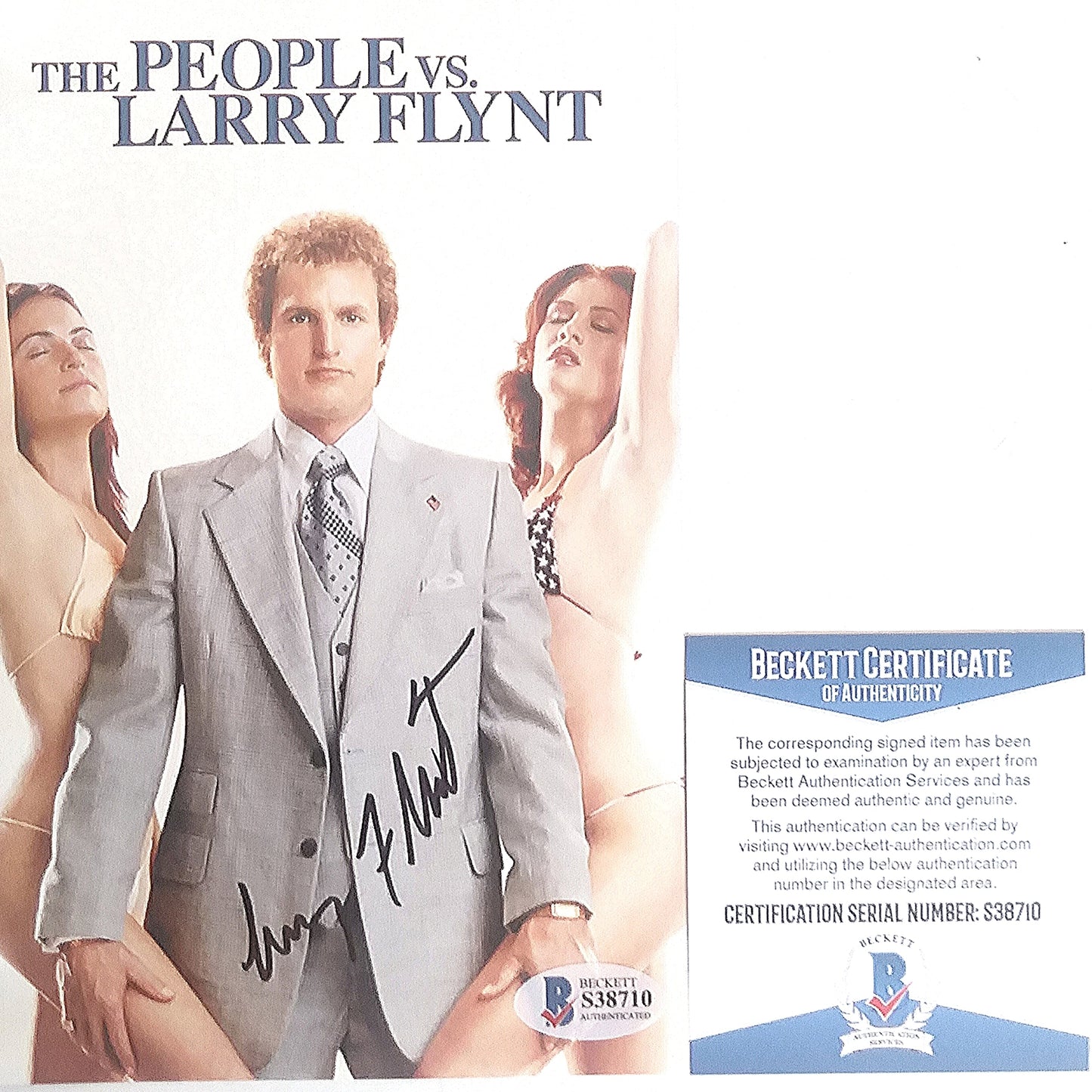 Larry Flynt Autographed DVD Movie Insert — Beckett Authentication