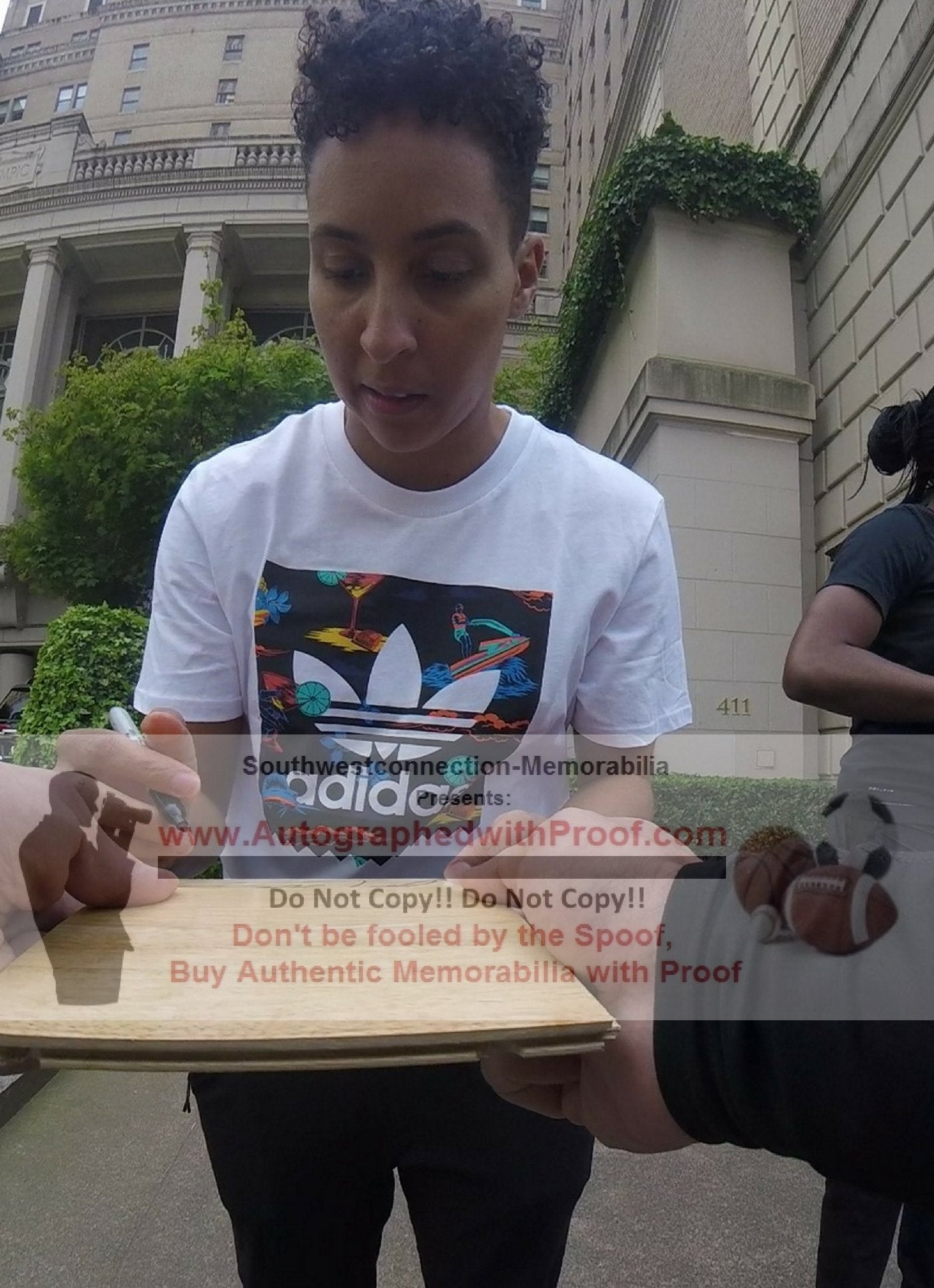 Layshia Clarendon California Golden Bears Autographed 6x6 Parquet Basketball Floorboard — Beckett Authentication - Sport Cards