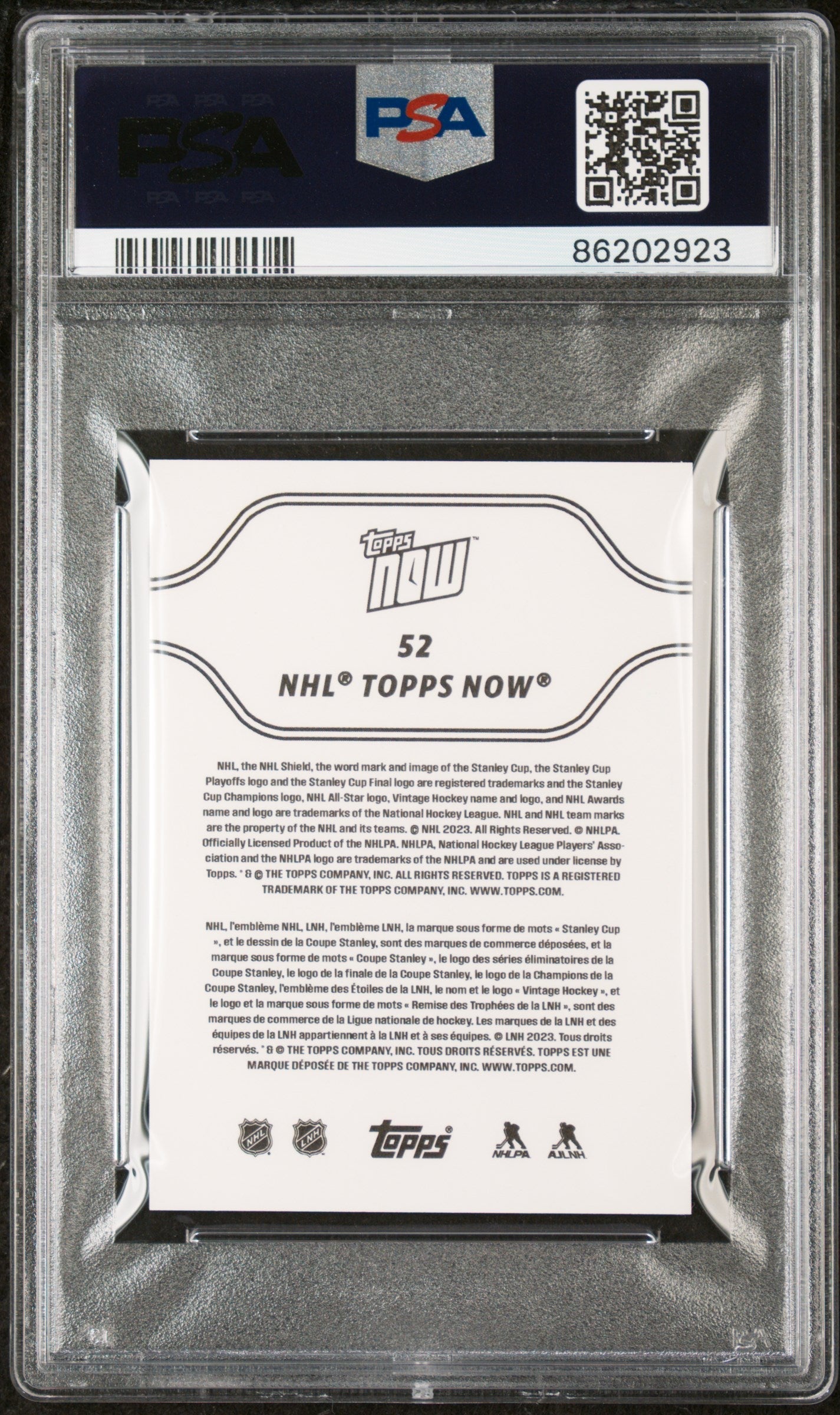 Graded 2023 Topps Now NHL Connor Bedard #52 Stickers Rookie RC Hockey Card PSA 10 Gem Mint