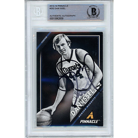 2013-14 Panini Pinnacle #252 — Dan Issel Denver Nuggets Autographed Trading Card — Beckett Authentication