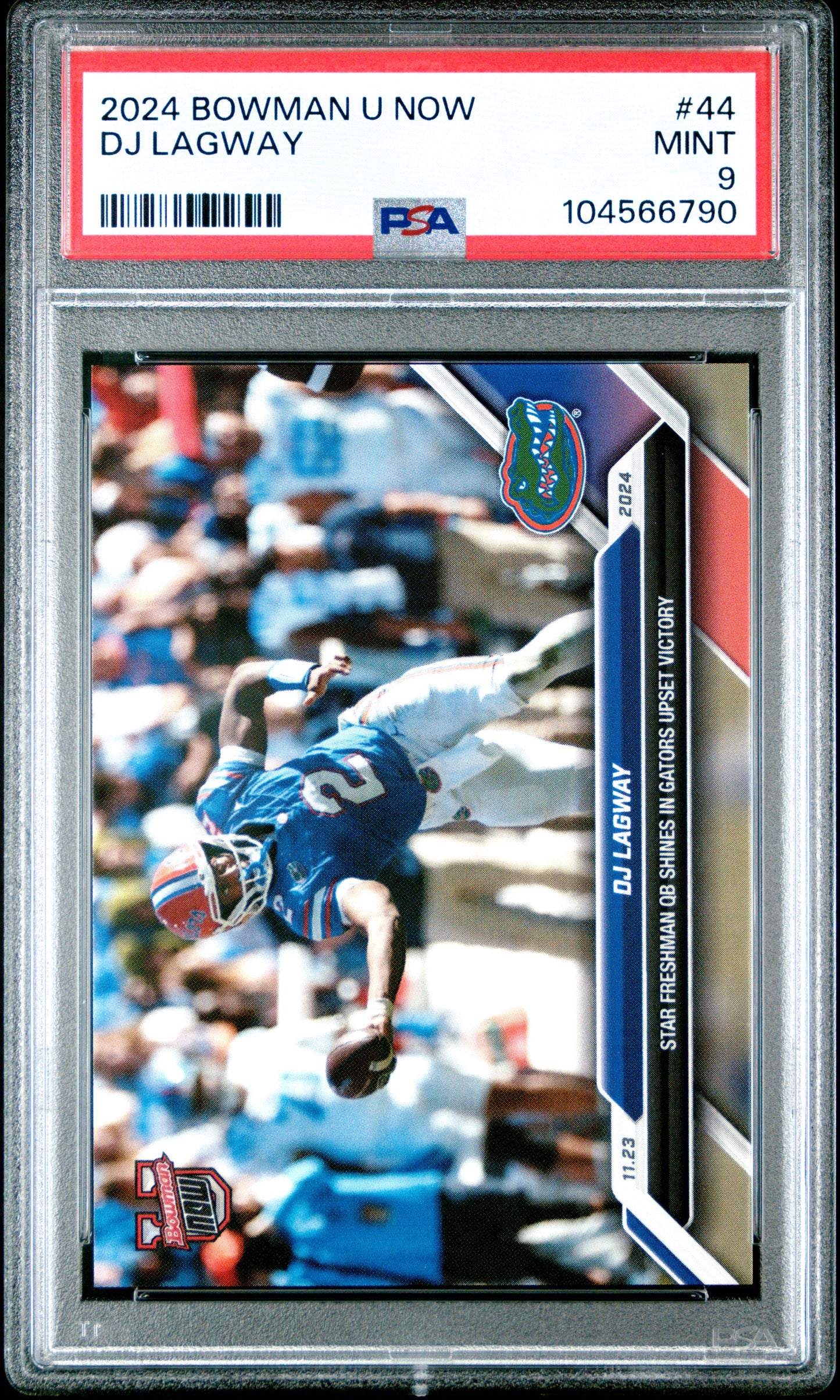 Graded 2024 Topps Bowman U Now DJ Lagway #44 Rookie RC Football Card PSA 9 Mint