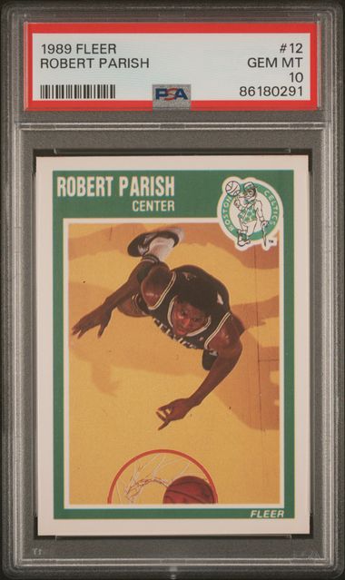 Graded 1989 Fleer Robert Parish #12 Basketball Card PSA 10 Gem Mint - Sport Cards
