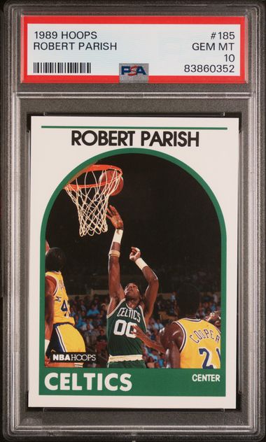 Graded 1989 Hoops Robert Parish #185 Basketball Card PSA 10 Gem Mint - Sport Cards