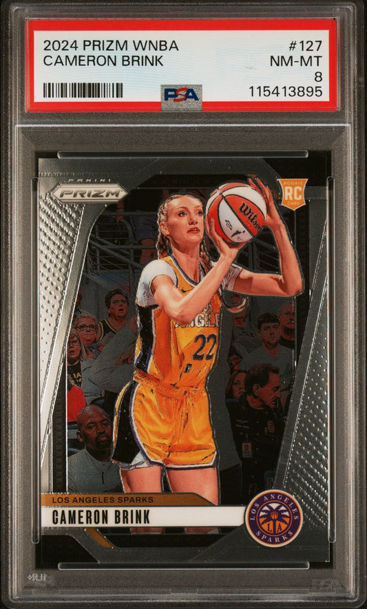 Graded 2024 Panini Prizm WNBA Cameron Brink #127 Rookie RC Basketball Card PSA 8 Near Mint