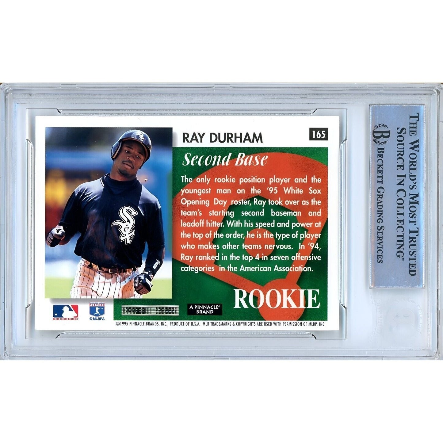 Ray Durham Chicago White Sox Signed 1995 Score Summit Rookie Card Beckett Auto Slab