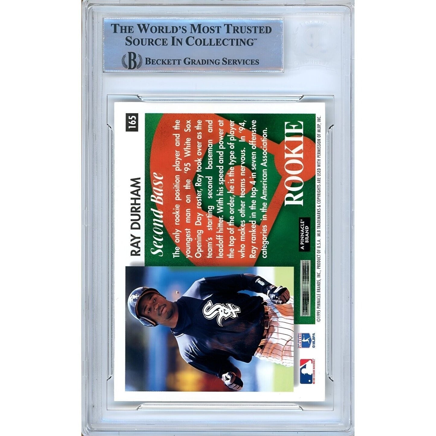 Ray Durham Chicago White Sox Signed 1995 Score Summit Rookie Card Beckett Auto Slab