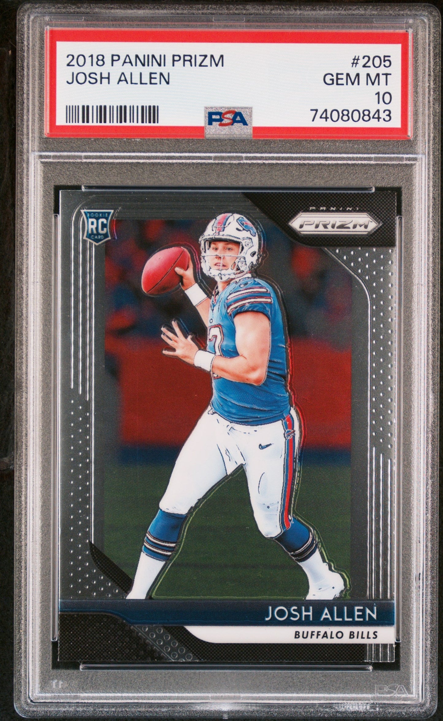 Graded 2018 Panini Prizm Josh Allen #205 Rookie RC Football Card PSA 10 Gem Mint