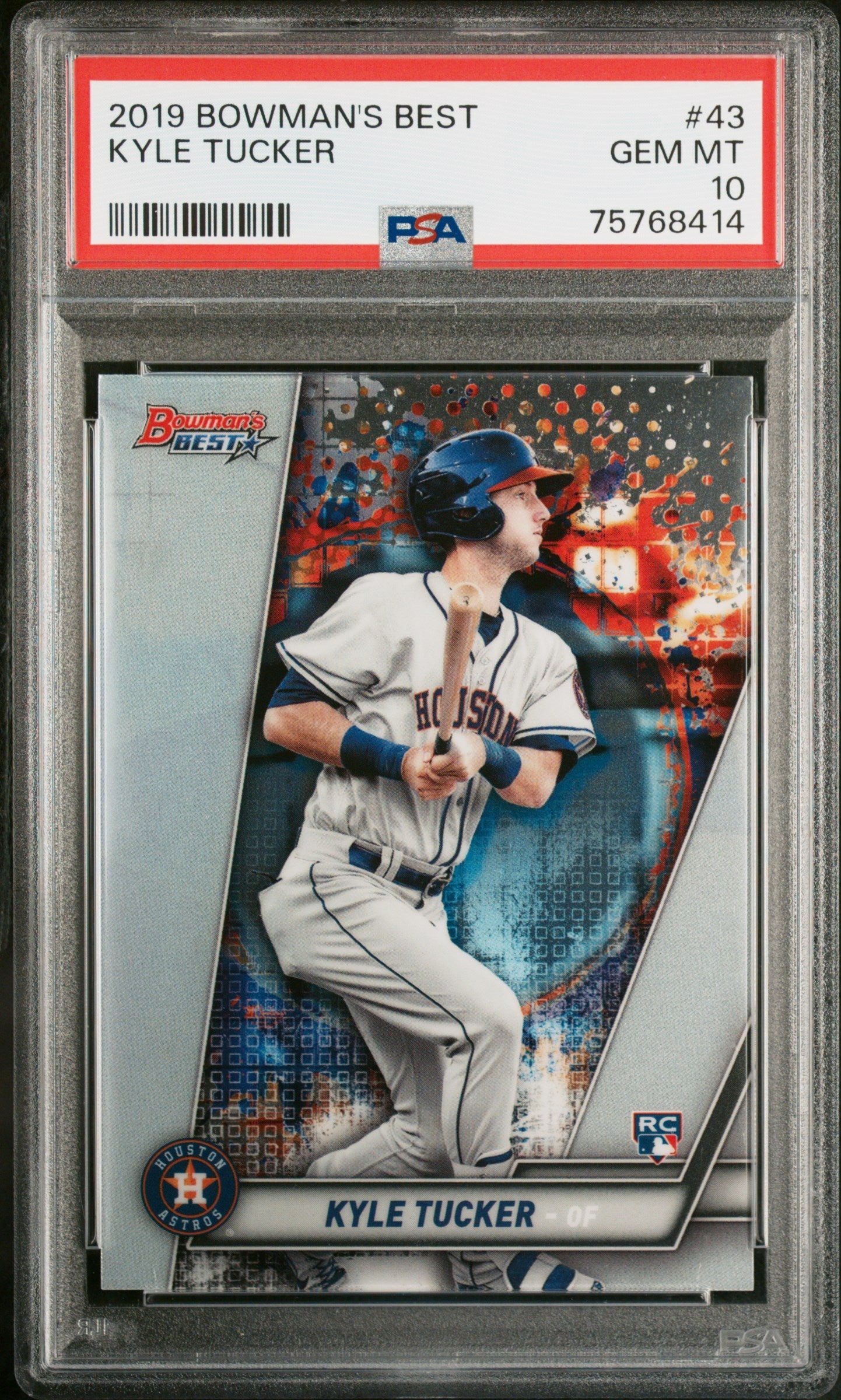 Graded 2019 Topps Bowmans Best Kyle Tucker #43 Rookie RC Baseball Card PSA 10 Gem Mint