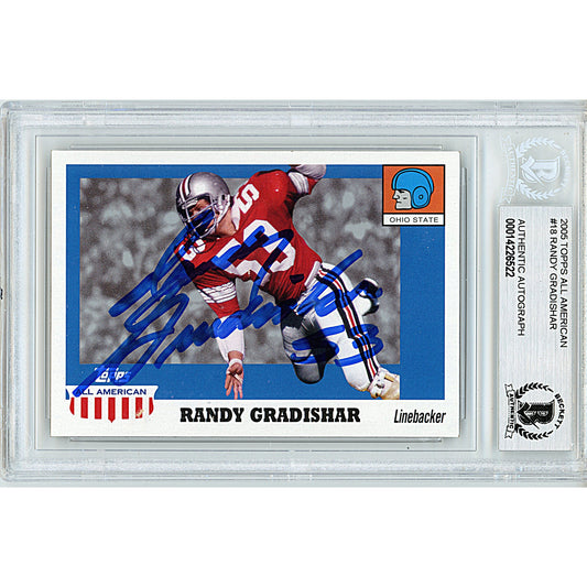 Randy Gradishar Signed Ohio State Buckeyes 2005 Topps All American Football Card Beckett - Sport Cards