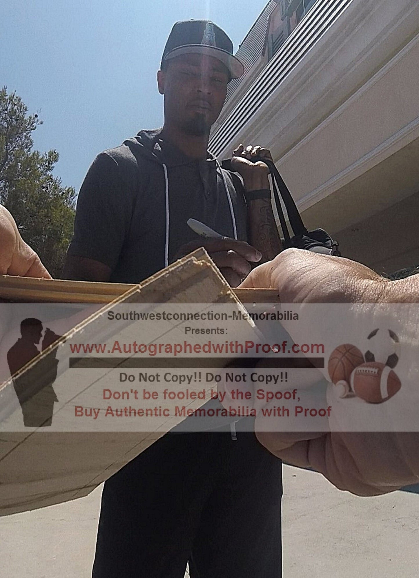 Rashard Lewis Signed Orlando Magic Basketball Floor Board Proof Photo Beckett COA