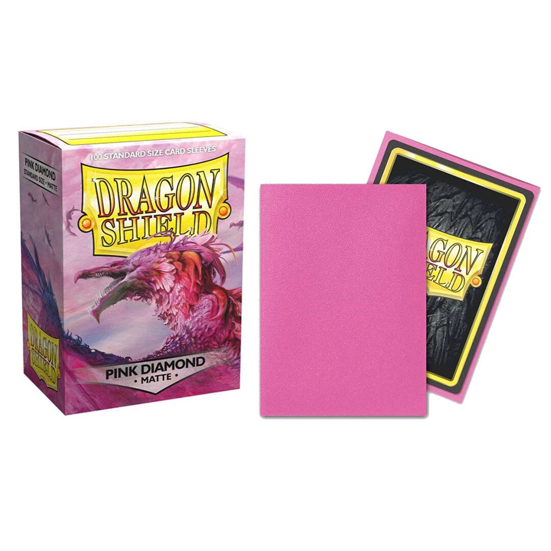 Dragon Shield Matte Sleeves - Pink Diamond (100-Pack) - Sport Cards