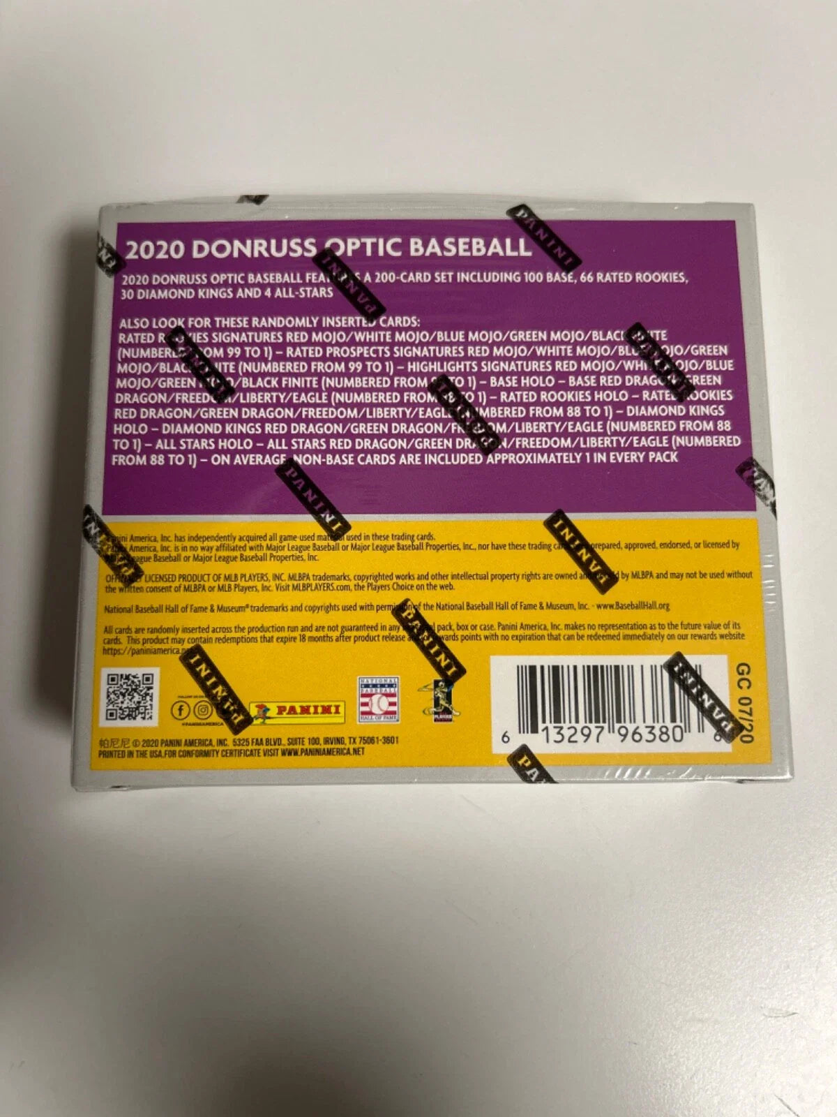 2020 Donruss Optic Choice baseball Hobby - Sport Cards