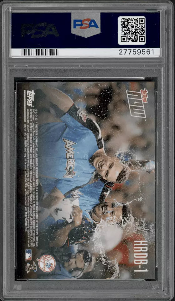 Graded 2017 Topps Now Aaron Judge #HRDB1 Home Run Derby Bonus Card Rookie RC Baseball Card PSA 10 Gem Mint