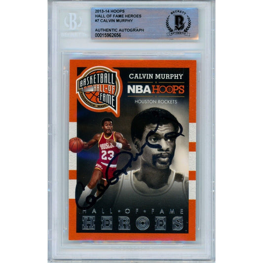 2013-14 Panini Hall of Fame Heroes #7 — Calvin Murphy Houston Rockets Autographed Trading Card — Beckett Authentication