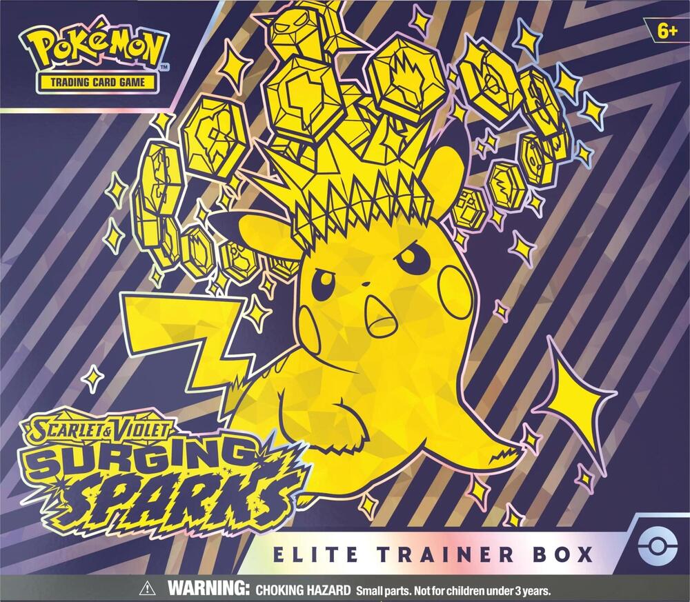 Pokemon Surging Sparks Elite Trainer Box - SV08: Surging Sparks (SV08) - Sport Cards