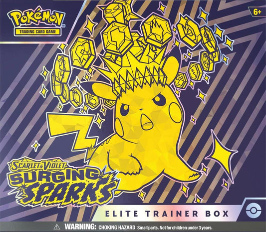 Pokemon Surging Sparks Elite Trainer Box - SV08: Surging Sparks (SV08) - Sport Cards