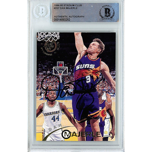 1994-95 Topps Stadium Club #257 — Dan Majerle Phoenix Suns Autographed Trading Card — Beckett Authentication