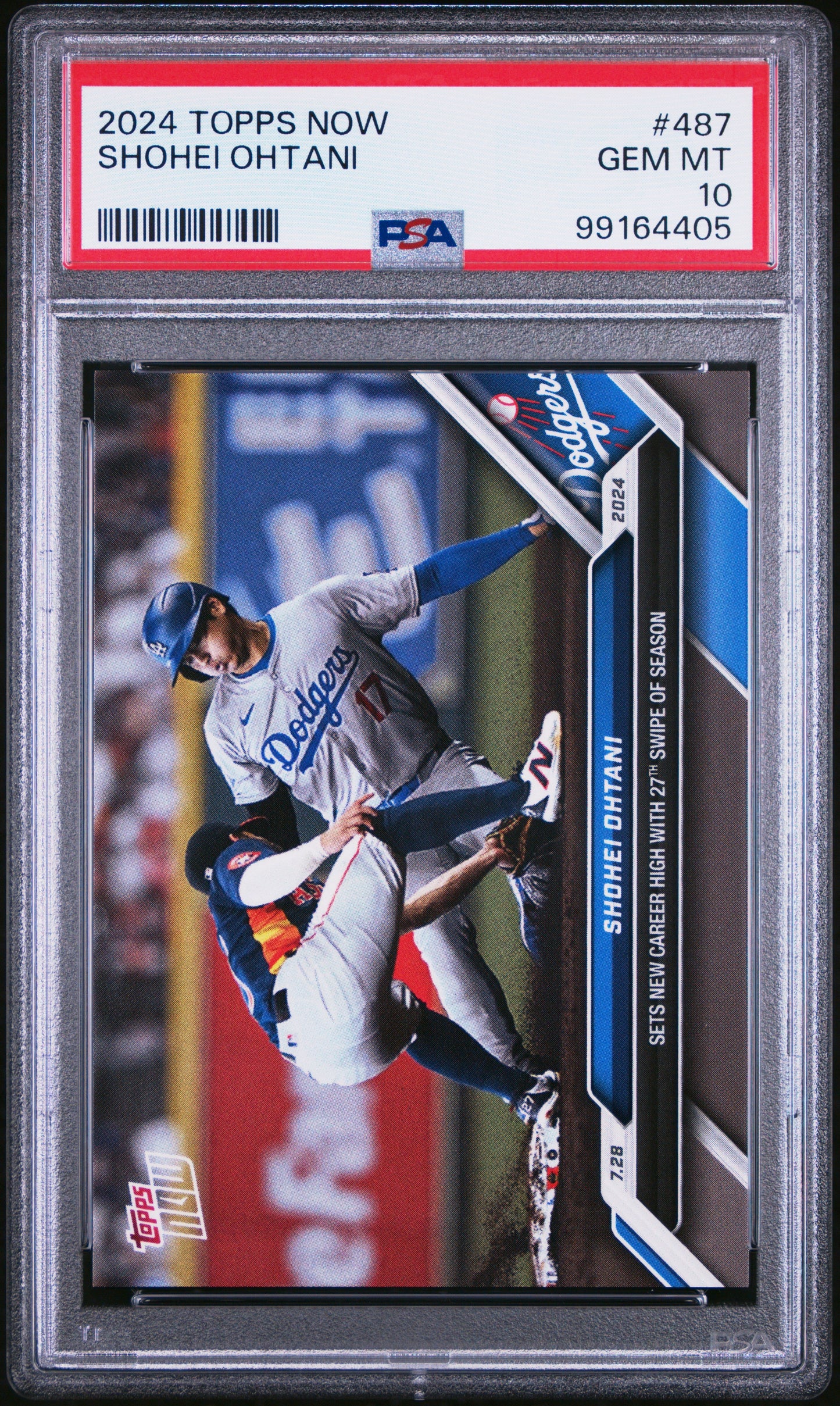 Graded 2024 Topps Now Shohei Ohtani #487 Baseball Card PSA 10 Gem Mint