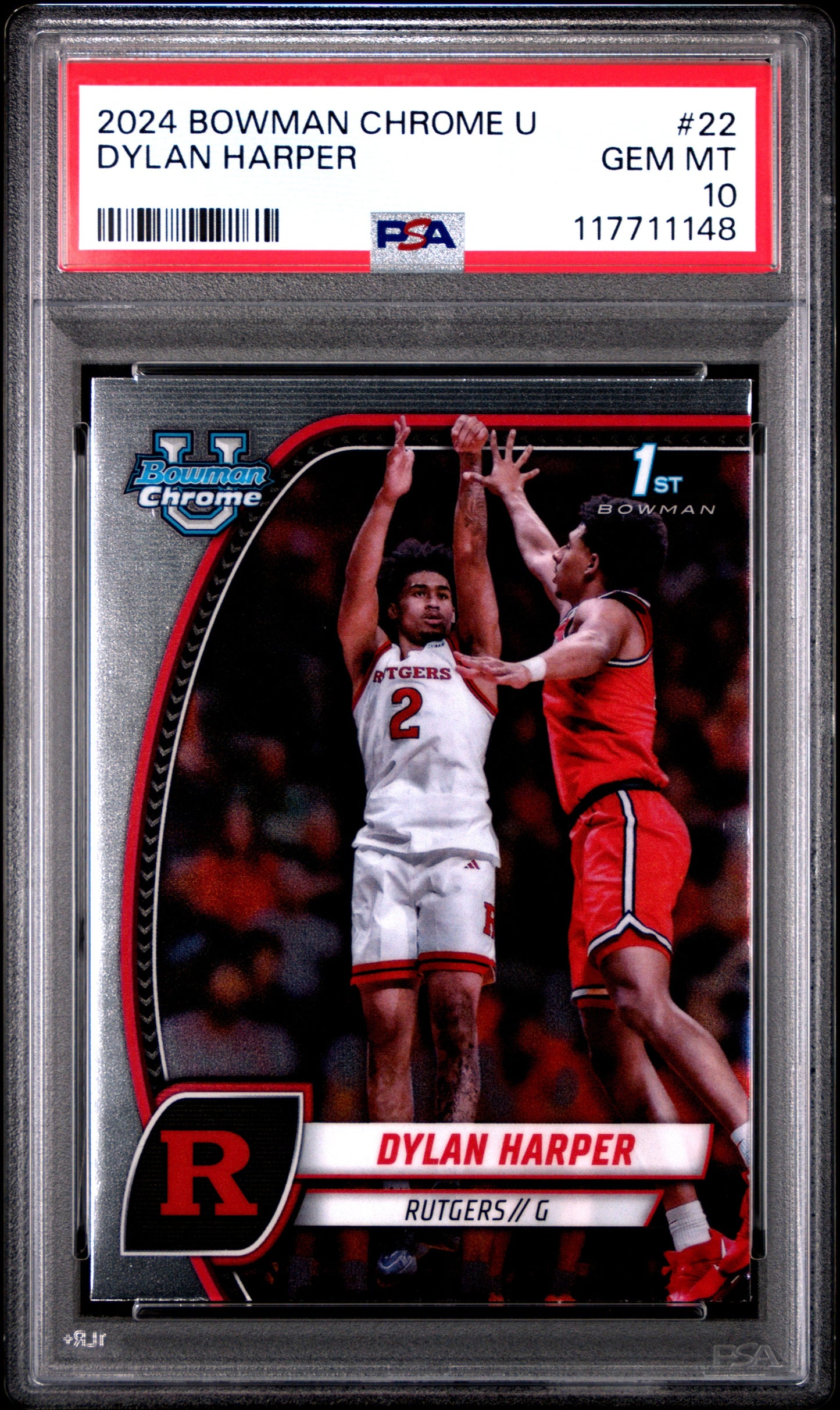 Graded 2024 Topps Bowman U Chrome Dylan Harper #22 Rookie RC Basketball Card PSA 10 Gem Mint - Sport Cards