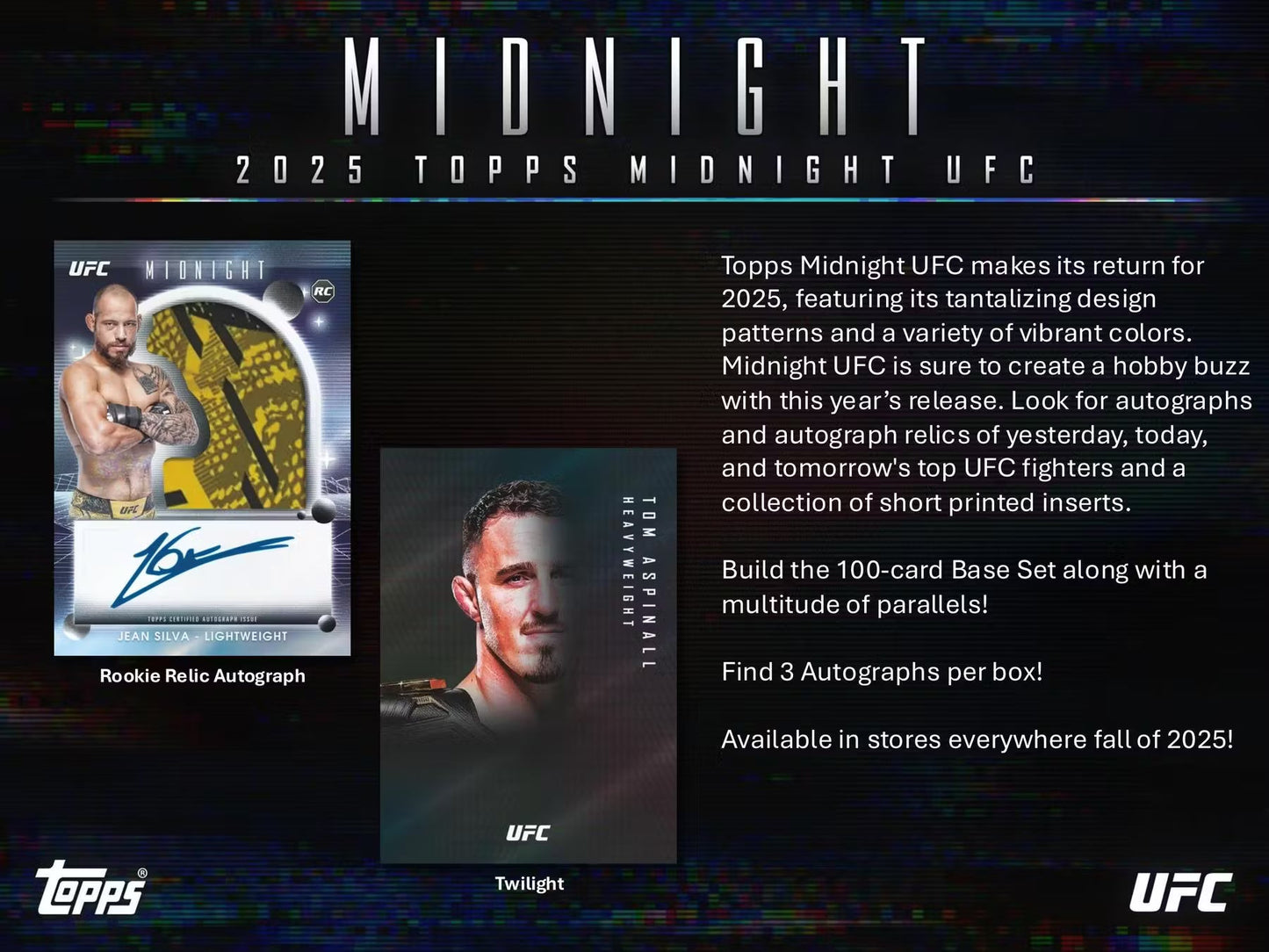 2025 Topps Midnight UFC Hobby Box