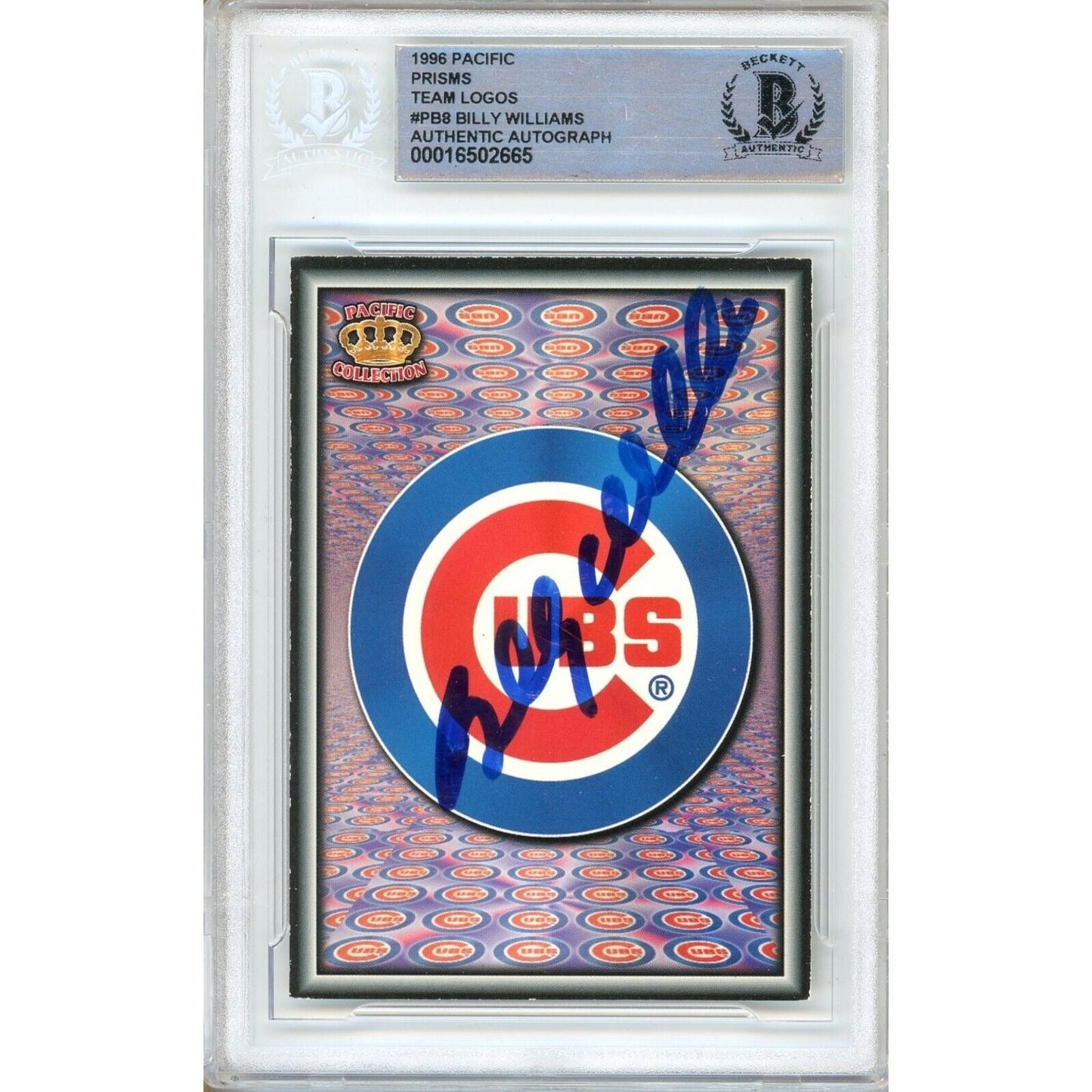 — Billy Williams Chicago Cubs Autographed Trading Card — Beckett Authentication