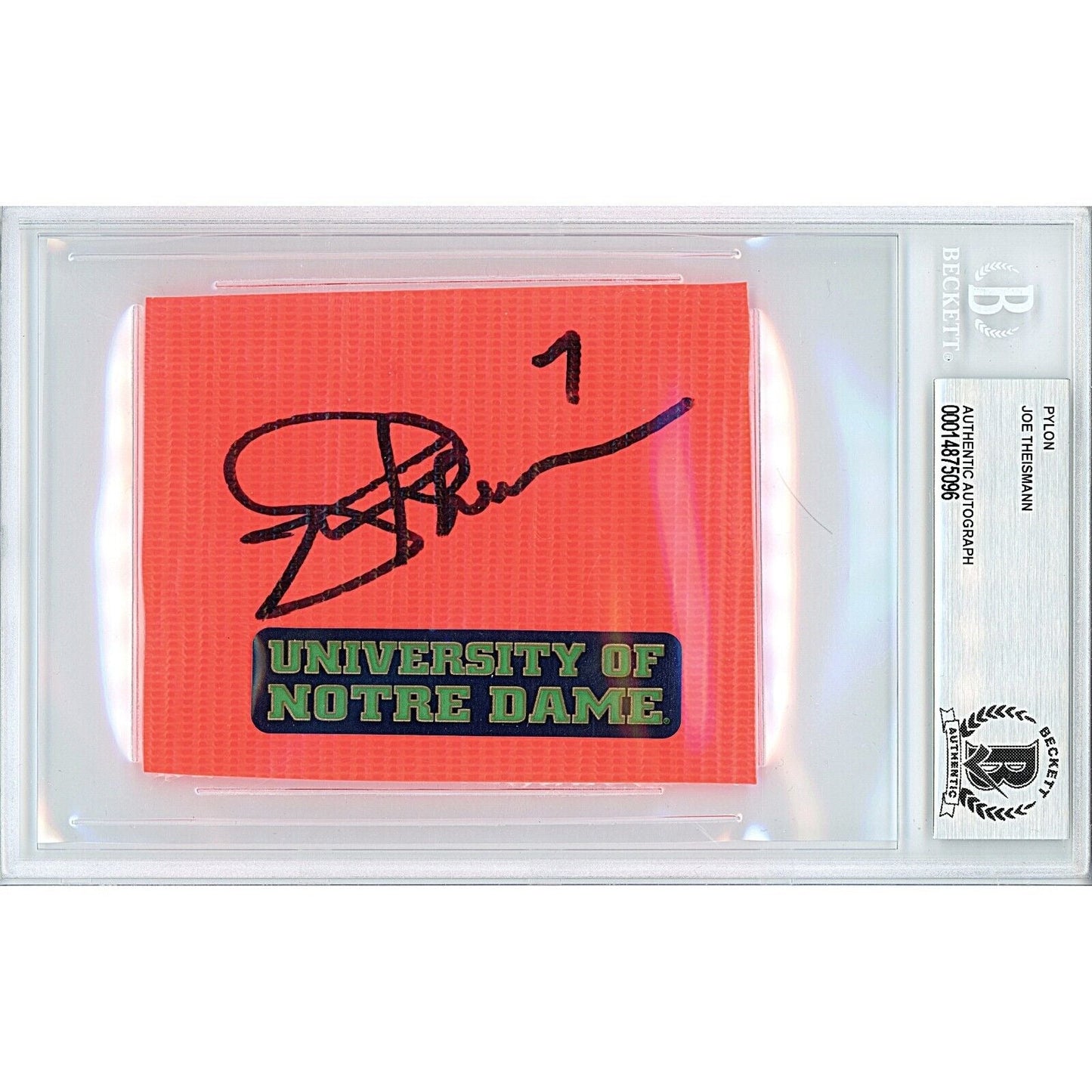 Joe Theismann Notre Dame Fighting Irish Autographed Trading Card #tre — Beckett Authentication