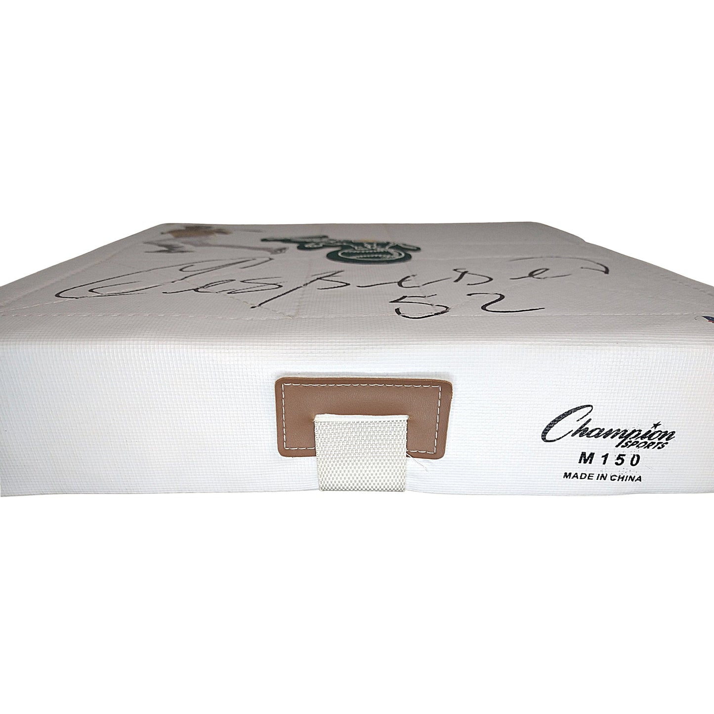 Yoenis Cespedes Signed Oakland Athletics Logo Baseball Base Exact Proof Beckett COA